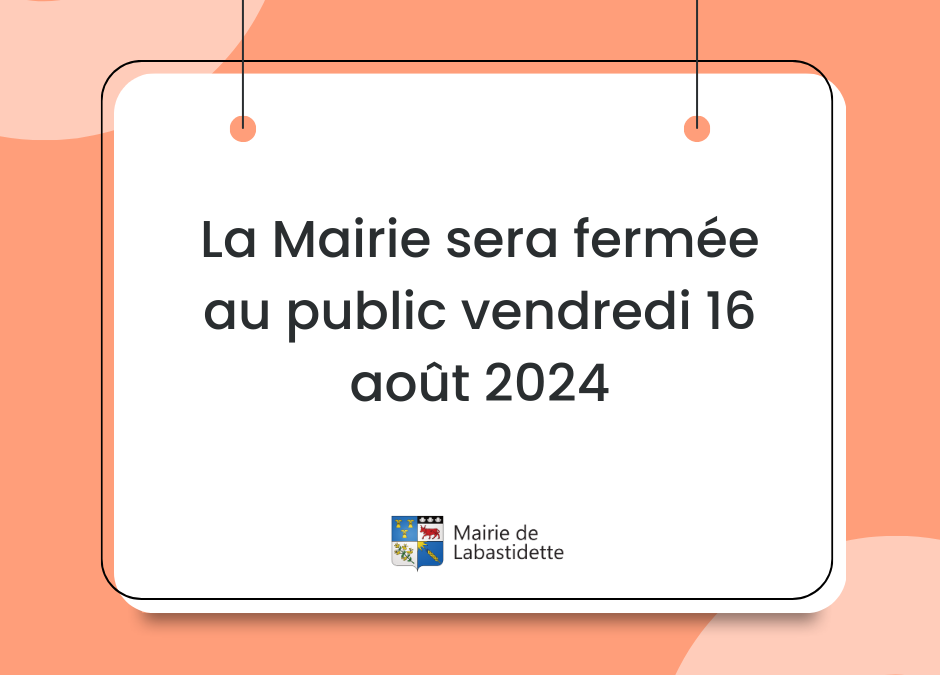 Fermeture de la mairie