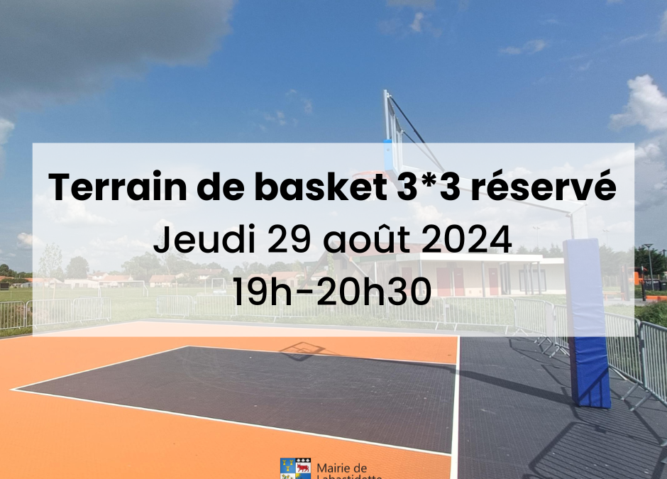 Réservation du terrain de basket