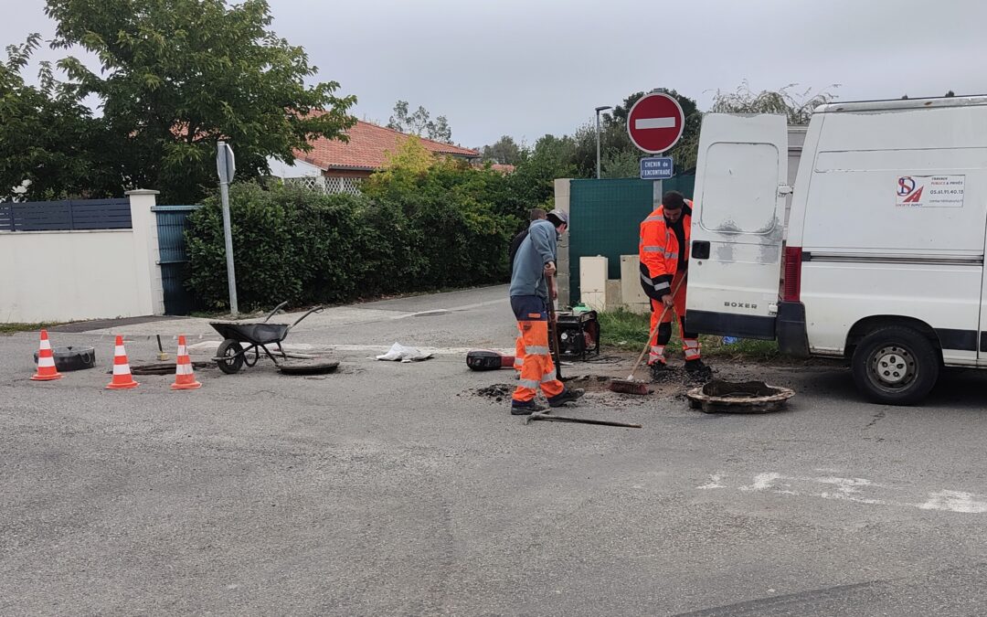 Travaux chemins de Marcus et de l’Encontrade