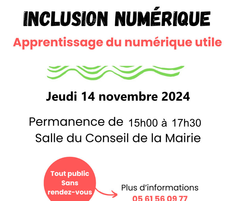 Prochain atelier numérique