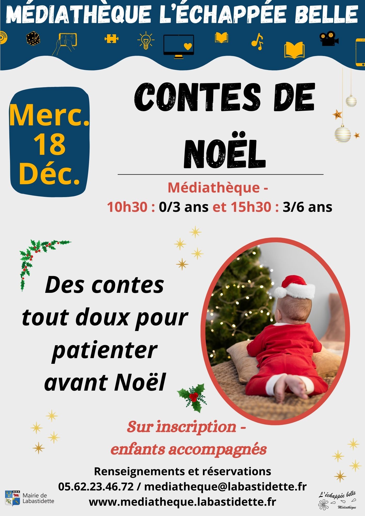 Médiathèque : Contes de Noël 18122024