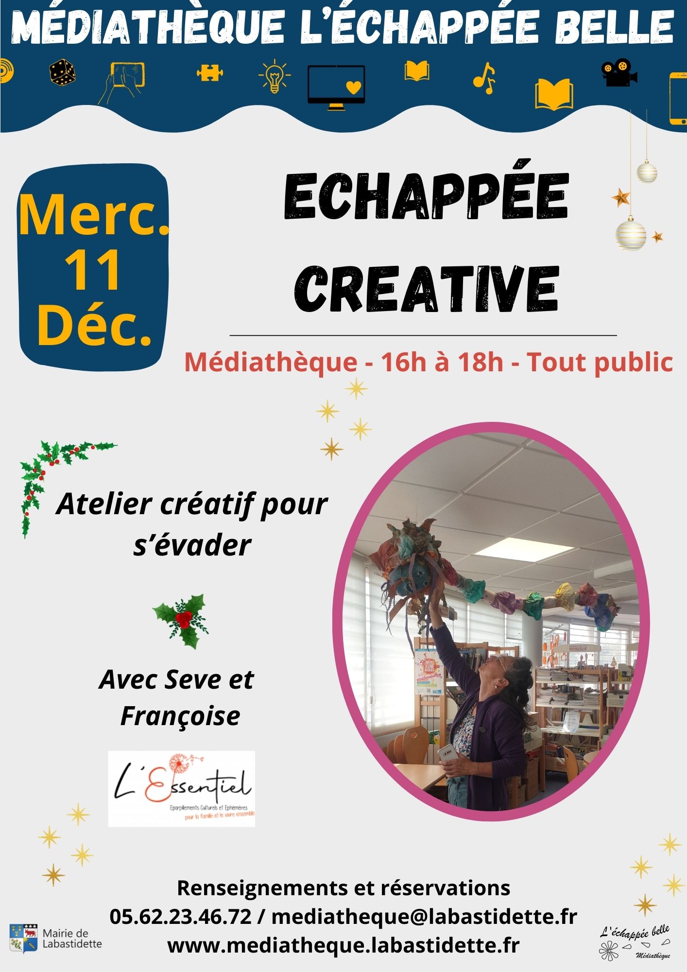 Médiathèque : Echappée créative 11122024