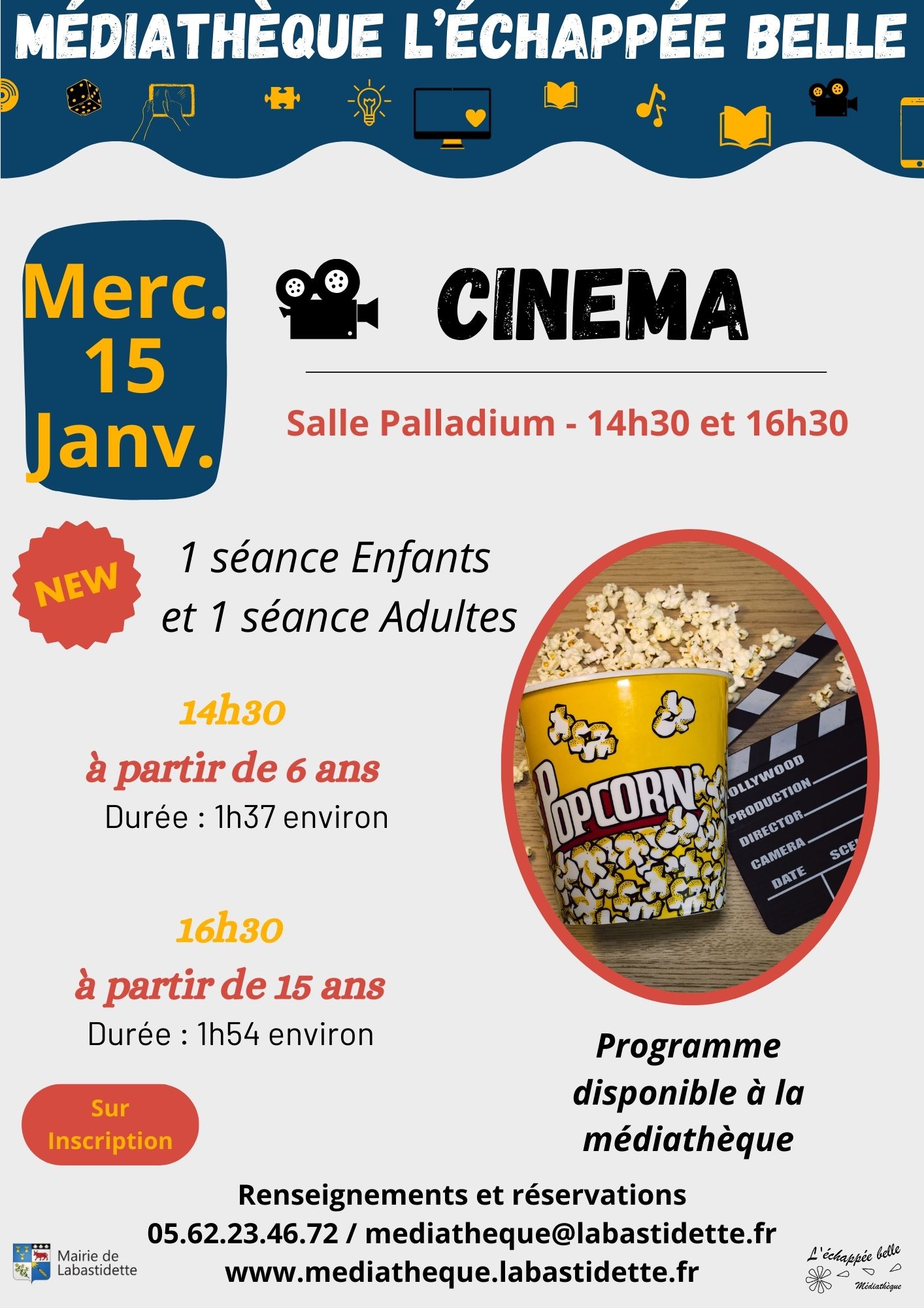 Médiathèque : Cinéma de Noël 20240115